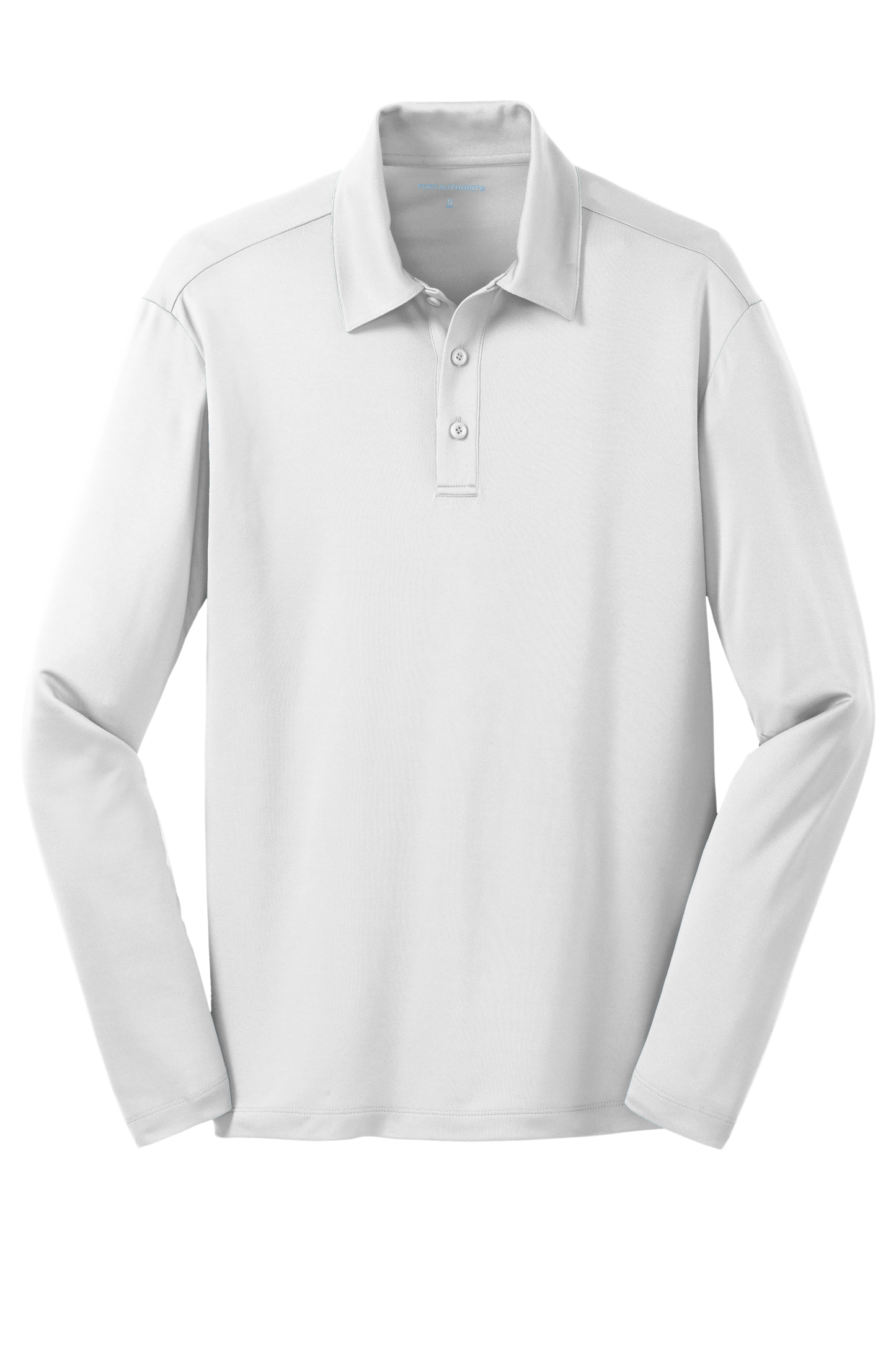 Port Authority® Silk Touch™ Performance Long Sleeve Polo - White