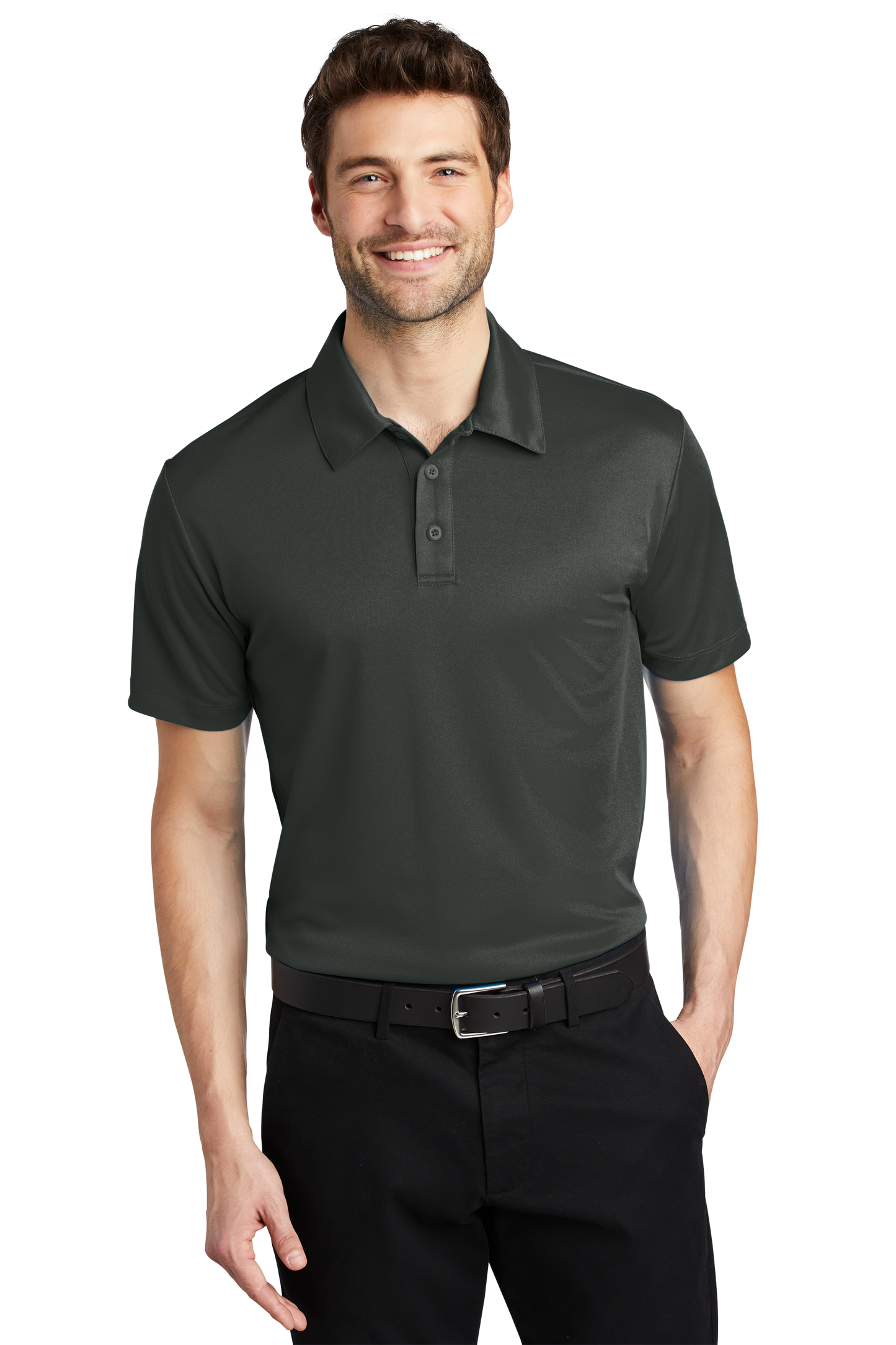 Port Authority® Silk Touch™ Performance Polo - Steel Grey