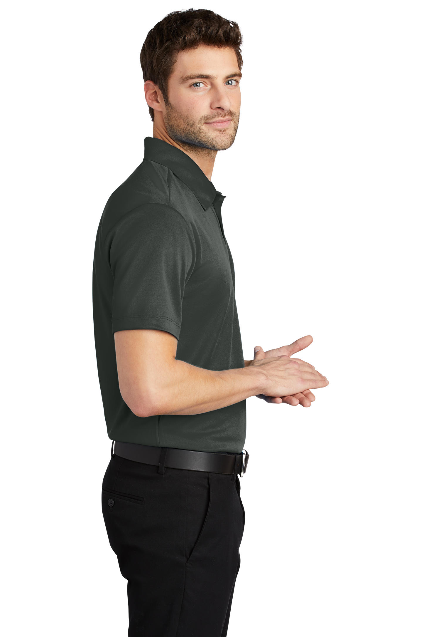 Port Authority® Silk Touch™ Performance Polo - Steel Grey