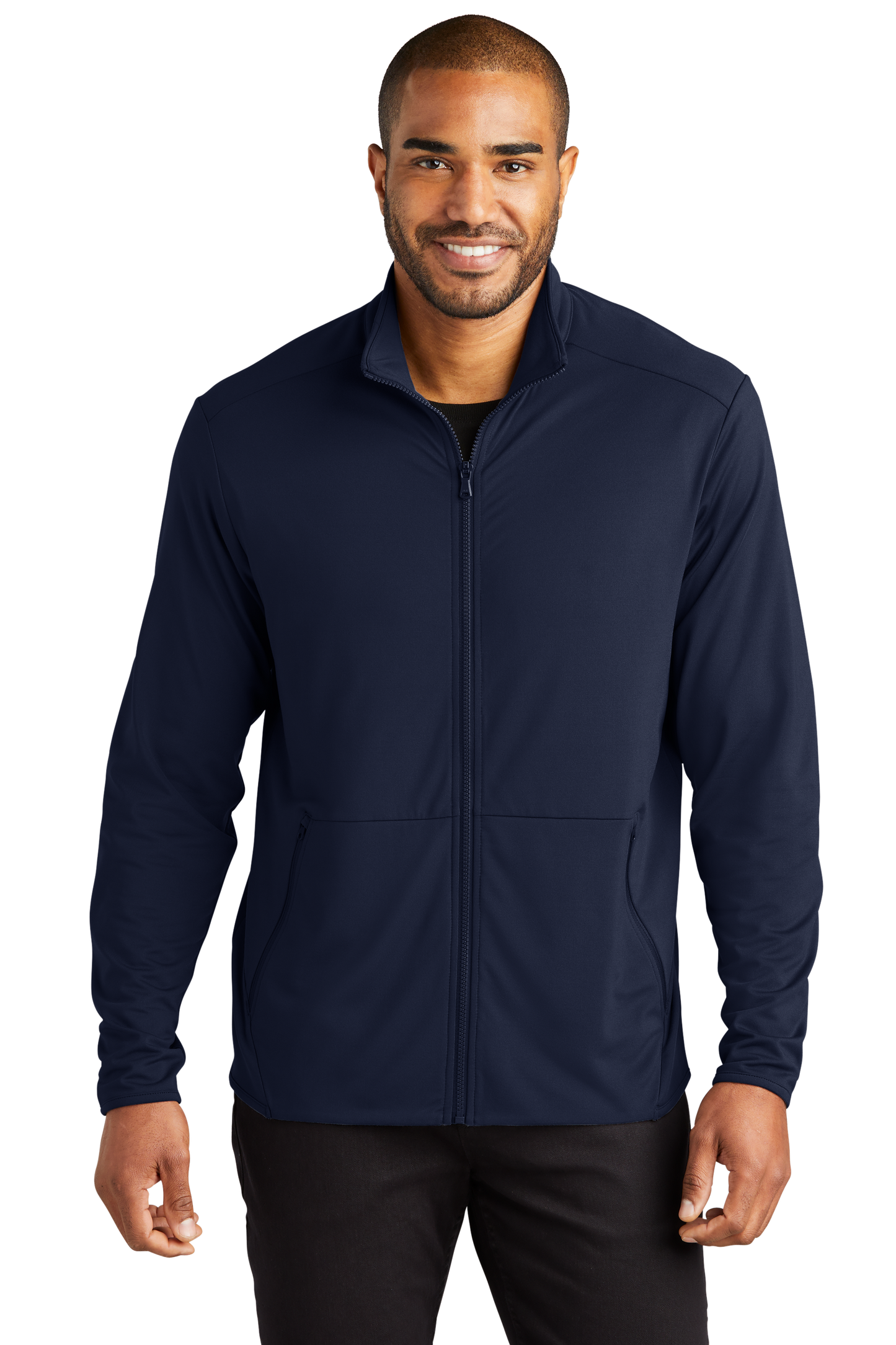 Port Authority® Accord Stretch Fleece Full-Zip - Navy