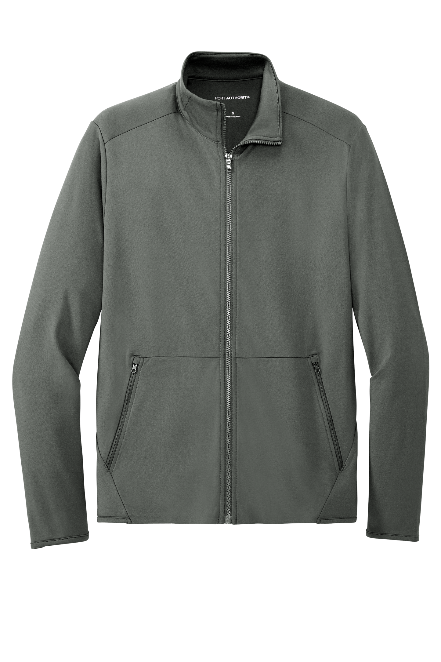 Port Authority® Accord Stretch Fleece Full-Zip - Pewter