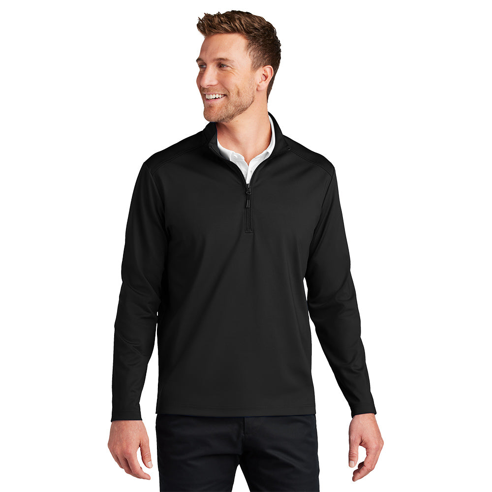 Port Authority® C-FREE® Double Knit 1/4-Zip - Deep Black