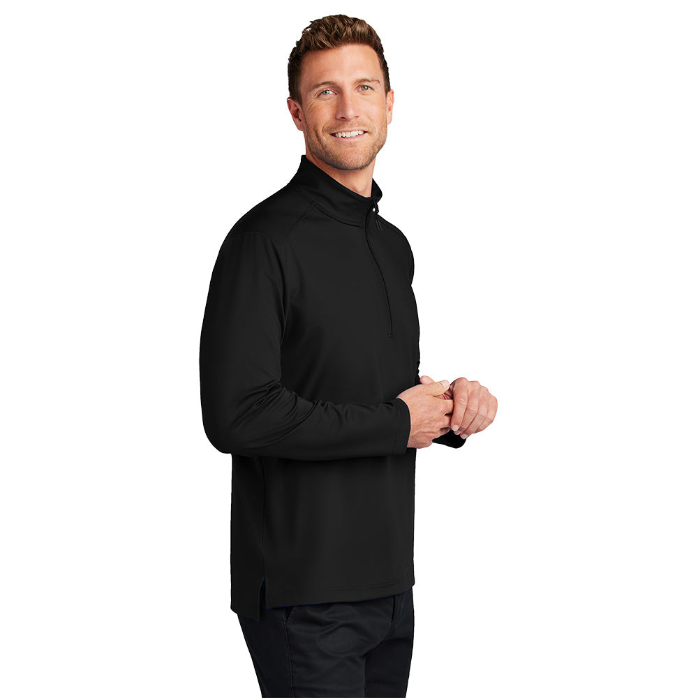 Port Authority® C-FREE® Double Knit 1/4-Zip - Deep Black