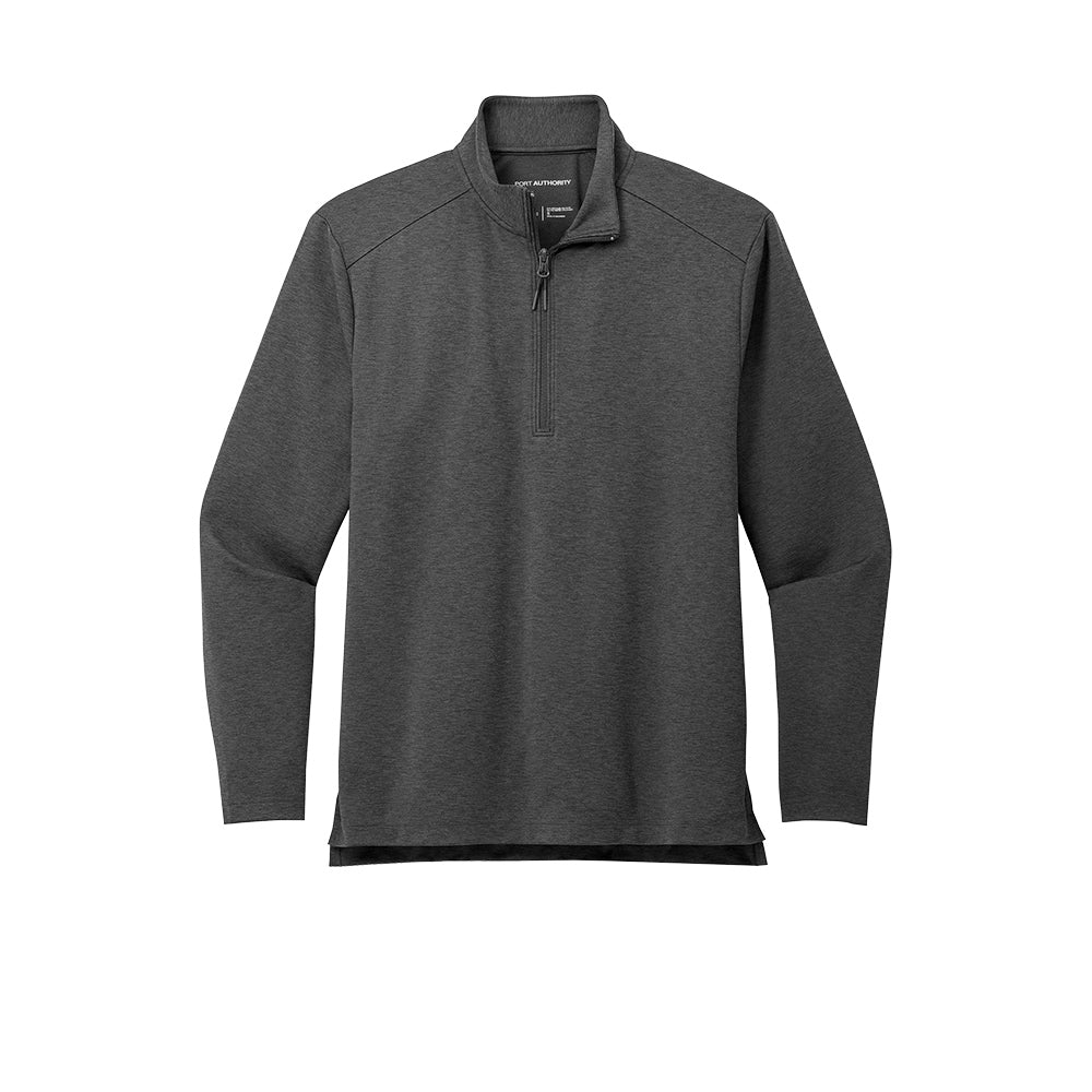 Port Authority® C-FREE® Double Knit 1/4-Zip - Grey Steel Heather