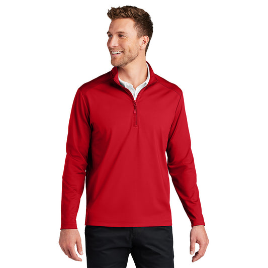 Port Authority® C-FREE® Double Knit 1/4-Zip - Rich Red