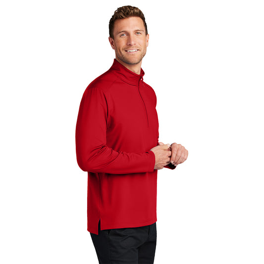 Port Authority® C-FREE® Double Knit 1/4-Zip - Rich Red