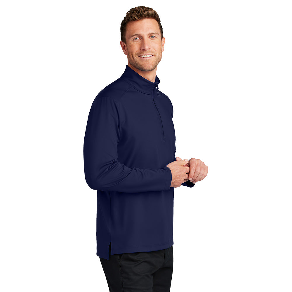 Port Authority® C-FREE® Double Knit 1/4-Zip - True Navy