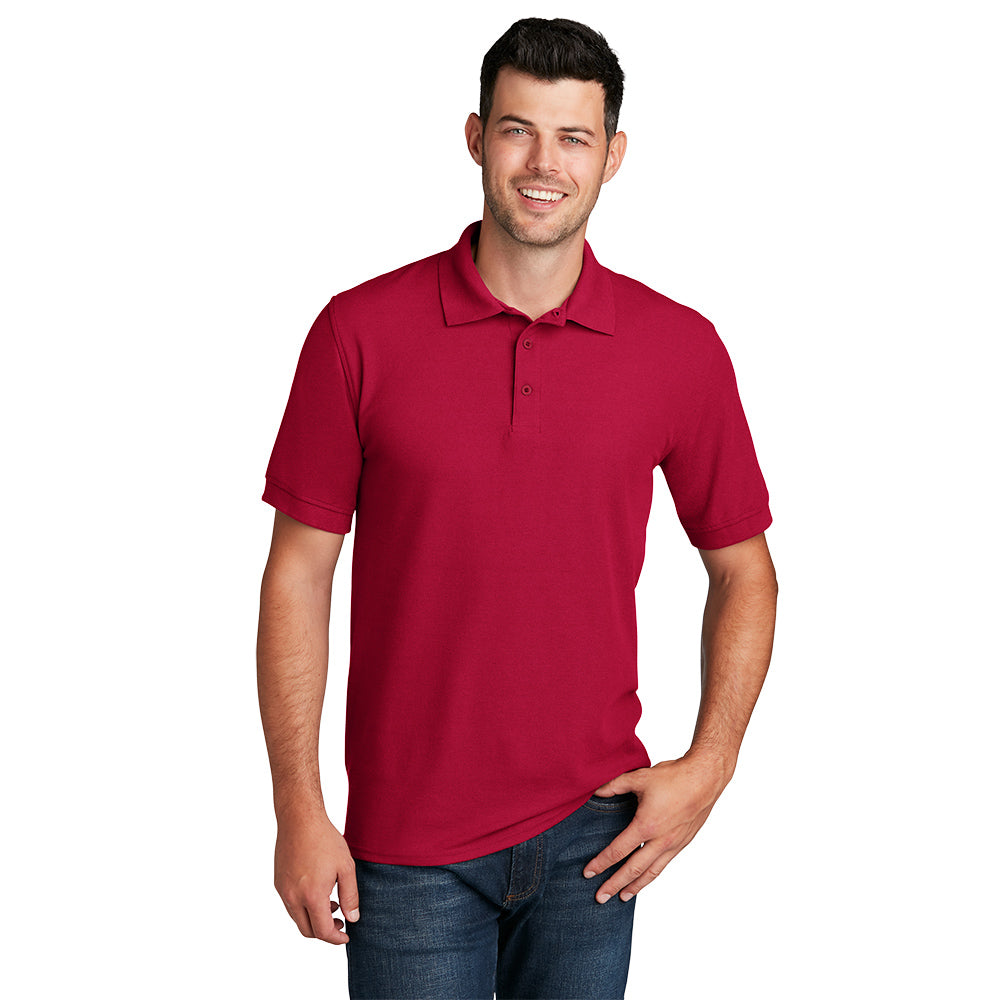 Port & Company® Core Blend Pique Polo - Red