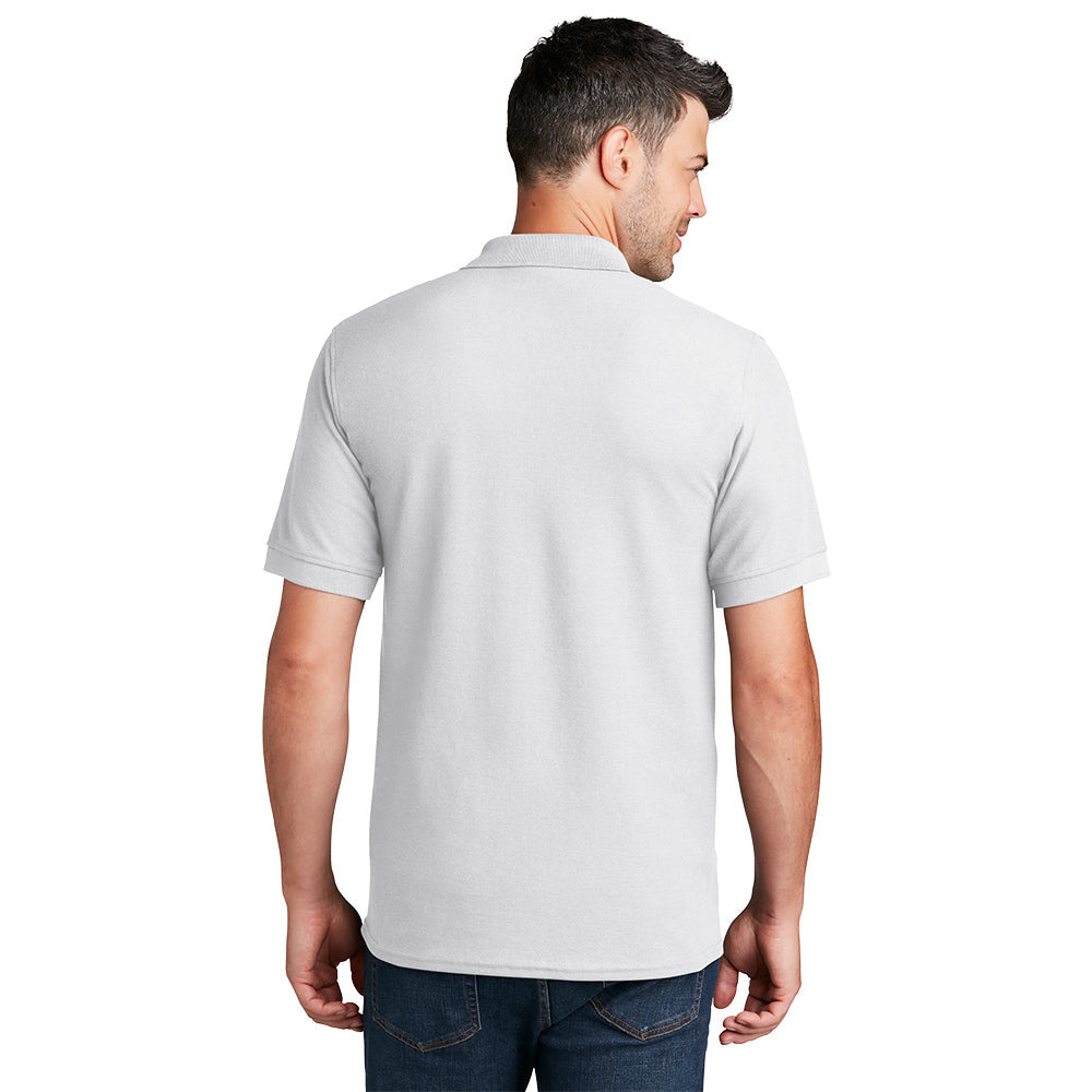 Port & Company® Core Blend Pique Polo - White