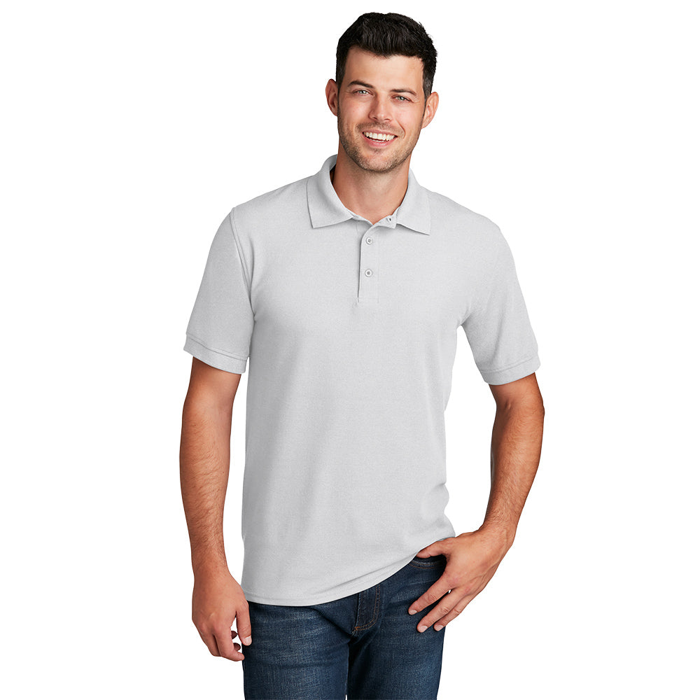 Port & Company® Core Blend Pique Polo - White