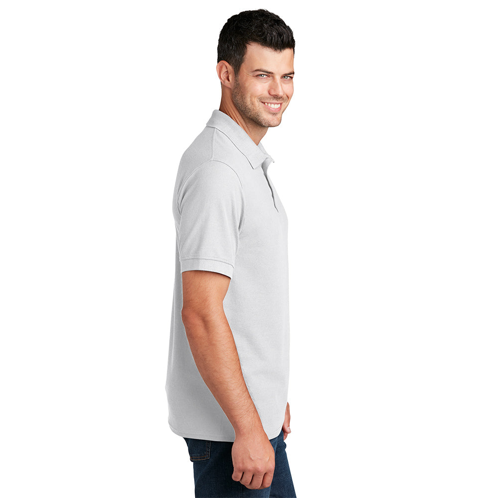 Port & Company® Core Blend Pique Polo - White