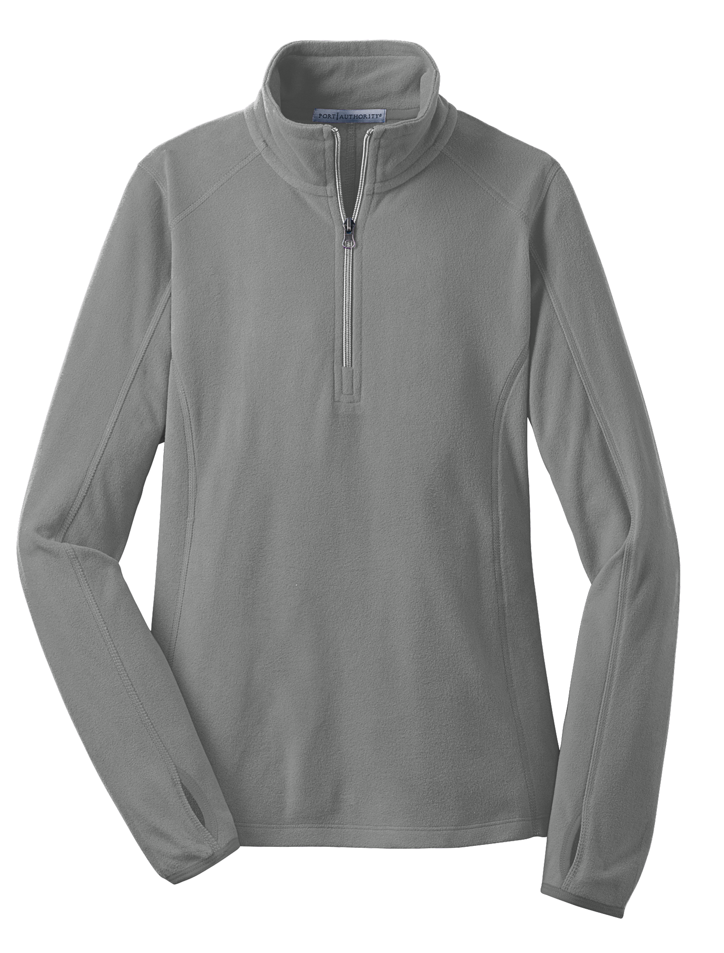 Port Authority® Women's Microfleece 1/2-Zip Pullover - Pearl Grey