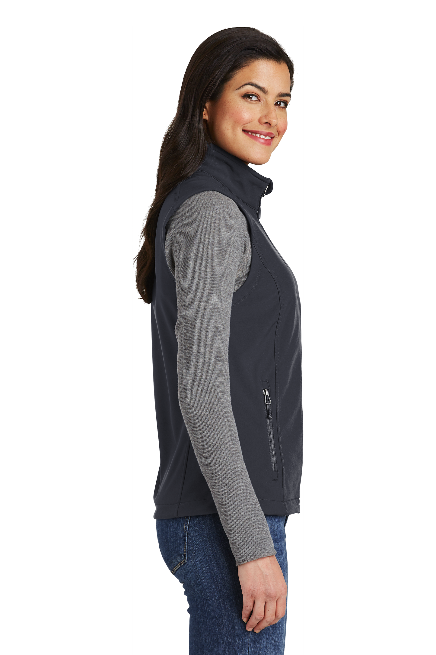 Port Authority® Women's Core Soft Shell Vest - Battleship Grey