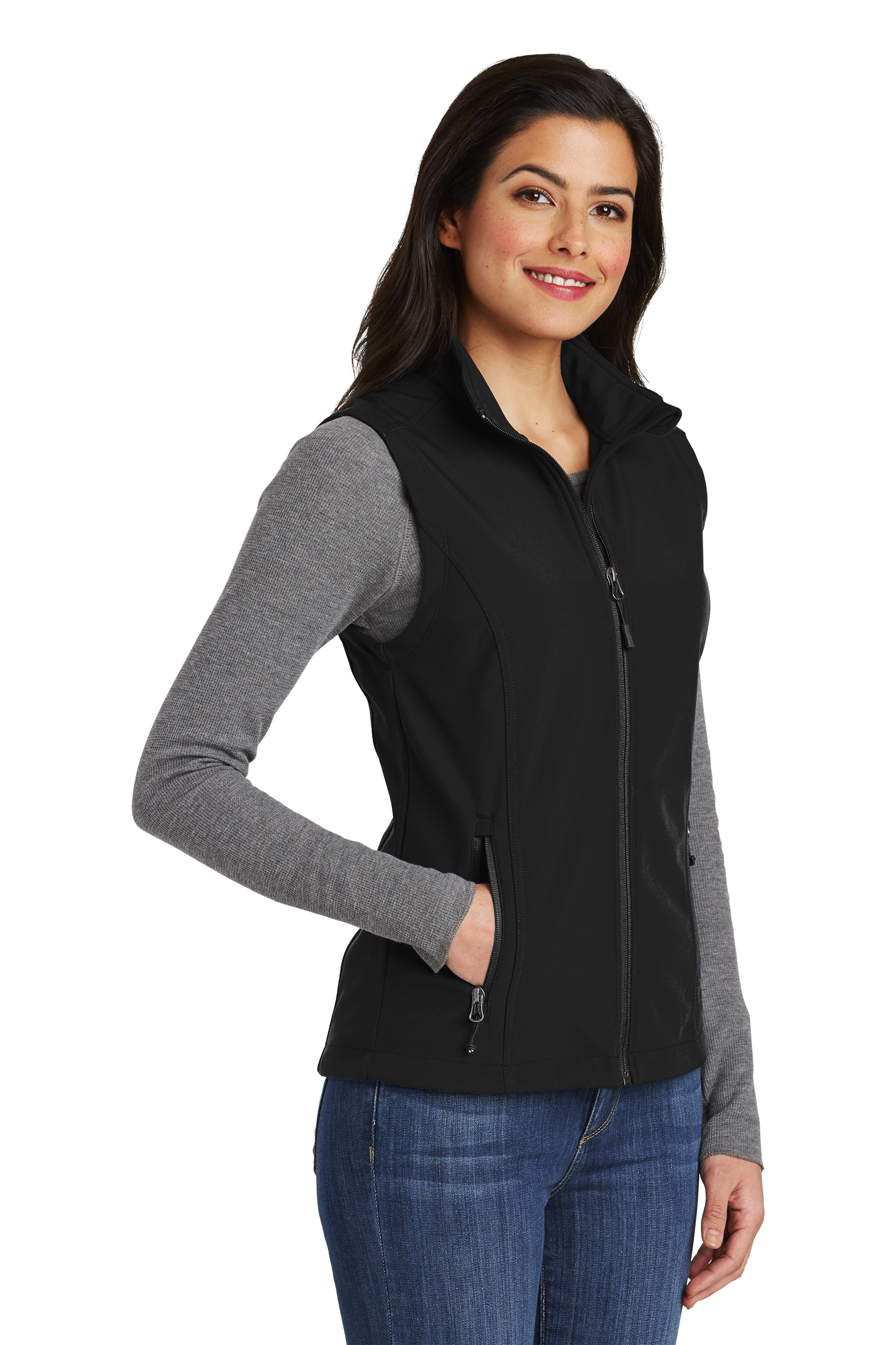 Port Authority® Women's Core Soft Shell Vest - Black