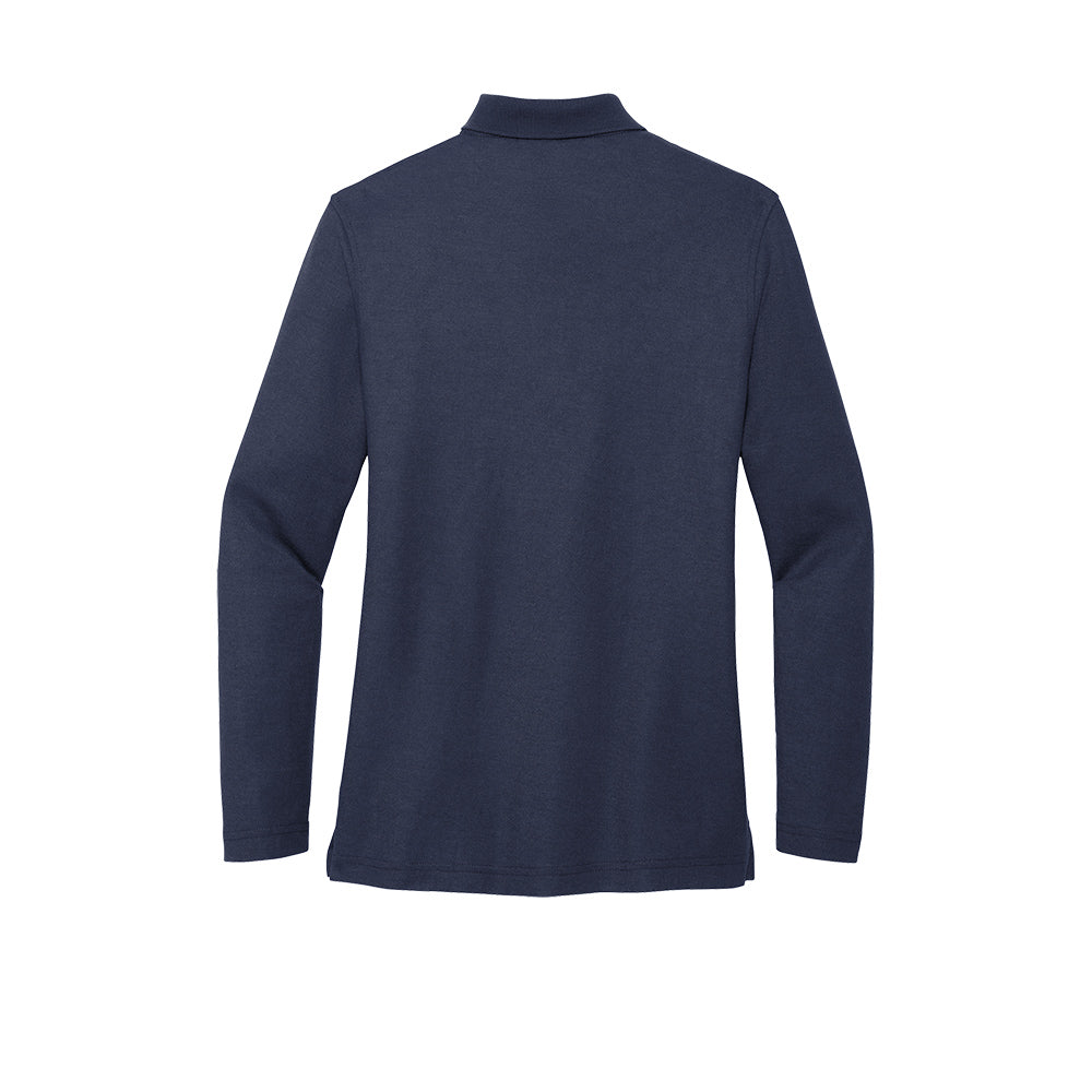 Port Authority® Women's Silk Touch™ Long Sleeve Polo - Navy