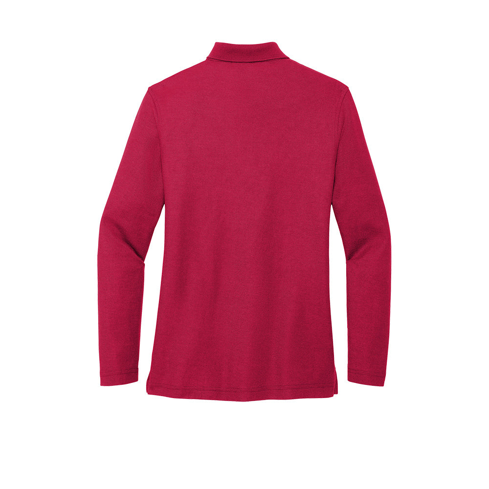 Port Authority® Women's Silk Touch™ Long Sleeve Polo - Red