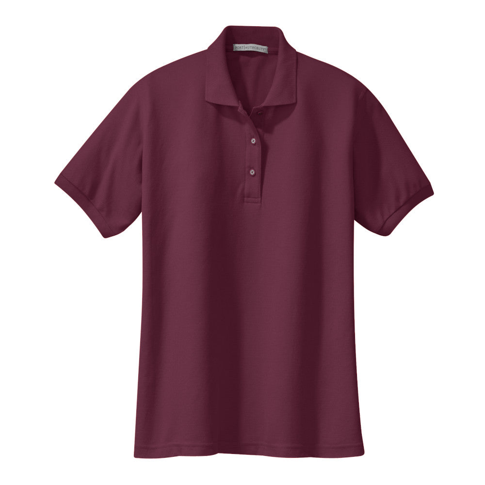 Port Authority® Women's Silk Touch™ Polo - Burgundy