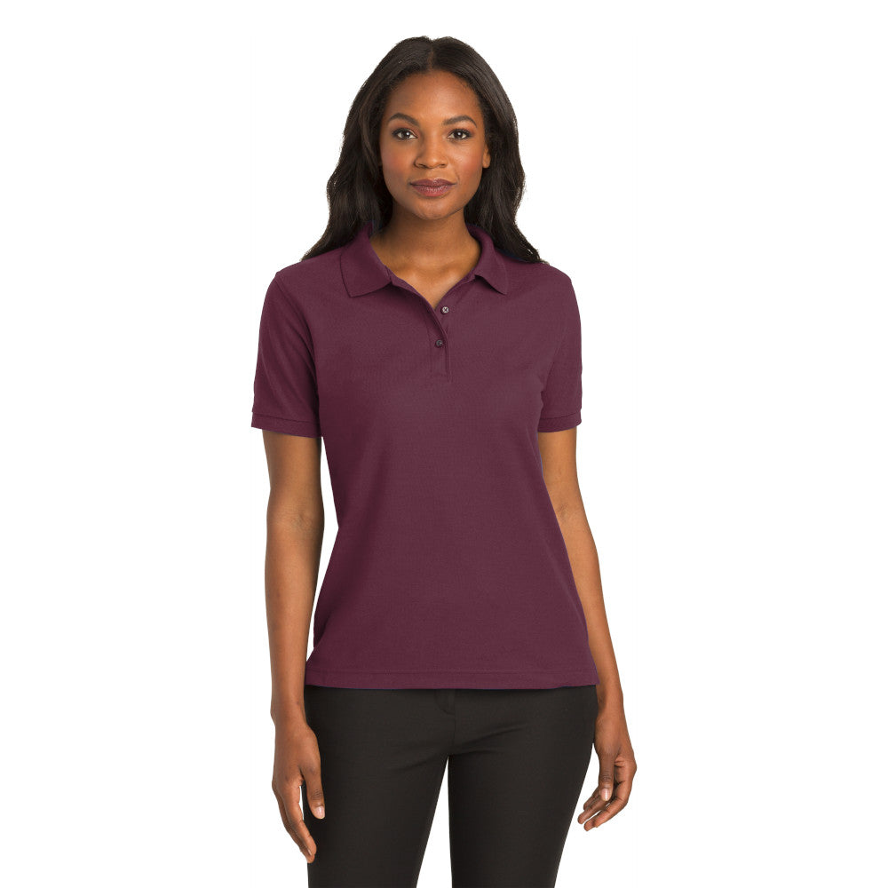 Port Authority® Women's Silk Touch™ Polo - Burgundy