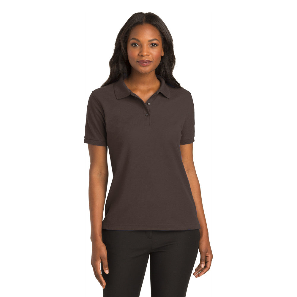 Port Authority® Women's Silk Touch™ Polo - Coffee Bean