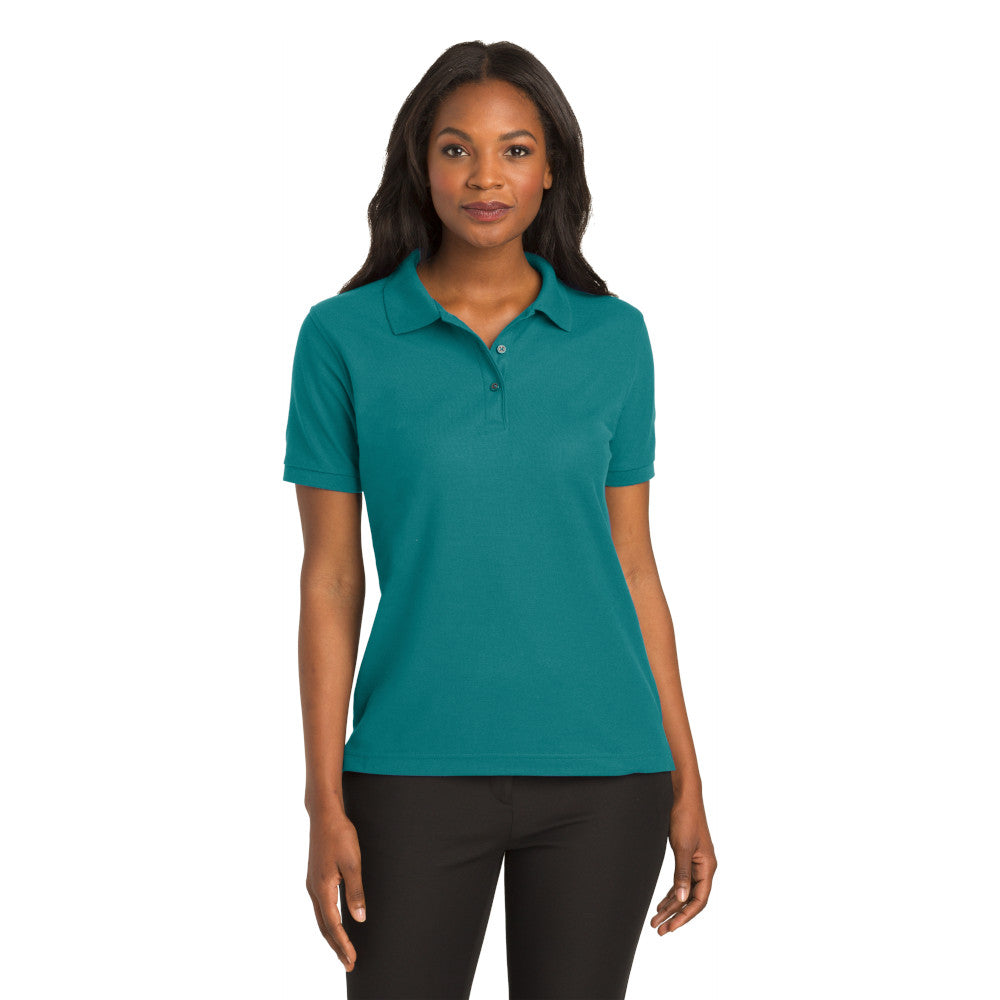 Port Authority® Women's Silk Touch™ Polo - Teal Green