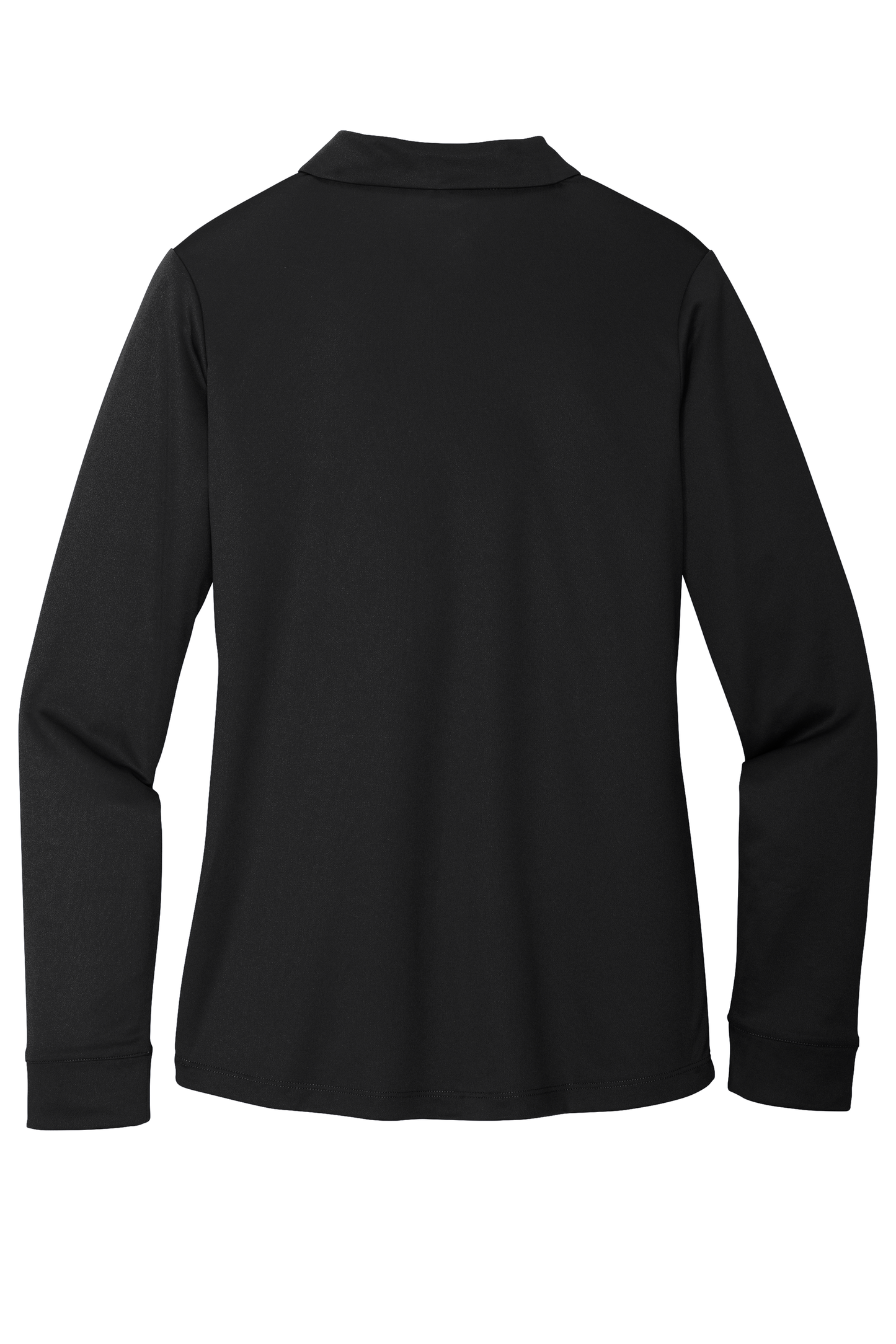 Port Authority ® Women's Silk Touch ™ Performance Long Sleeve Polo - Black