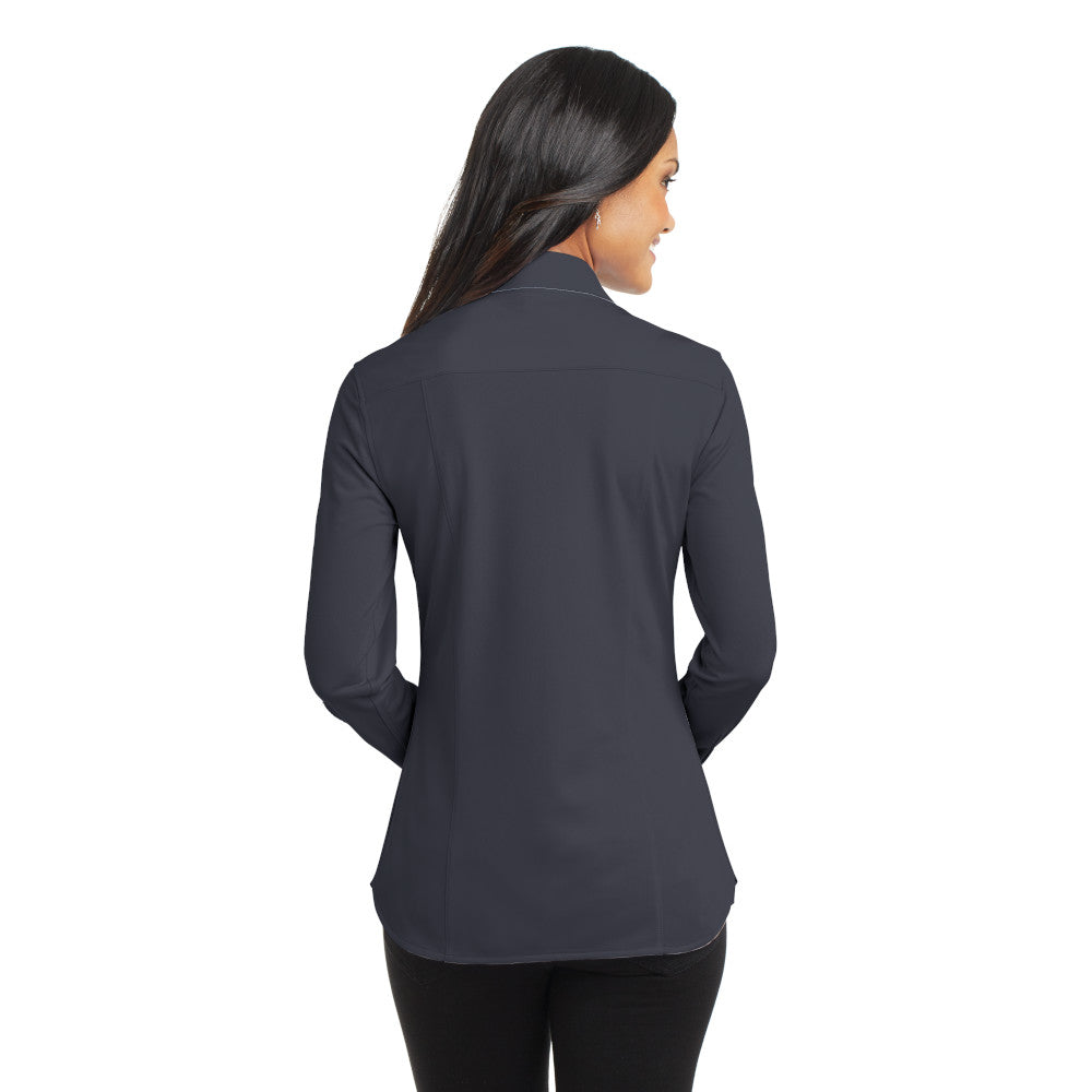 Port Authority® Women's Dimension Knit Dress Shirt - Battleship Grey