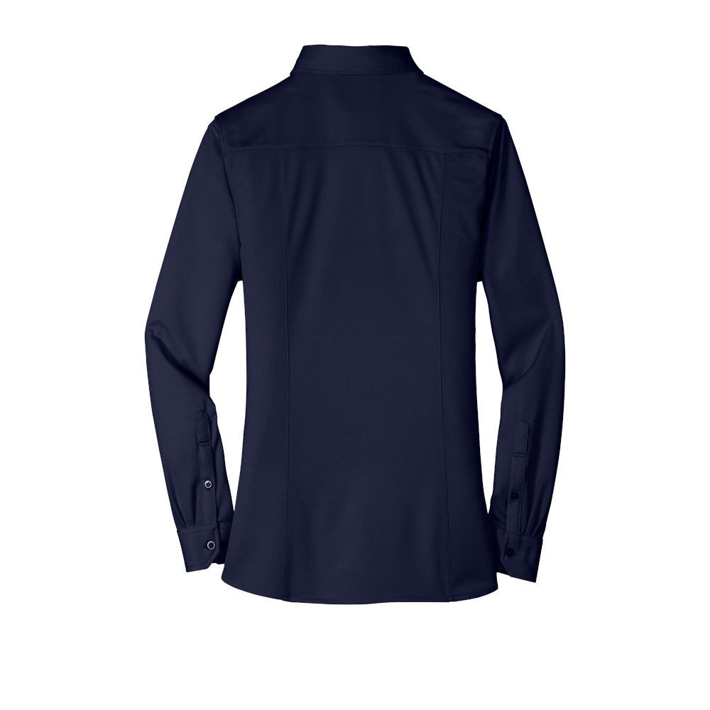 Port Authority® Women's Dimension Knit Dress Shirt - Dark Navy