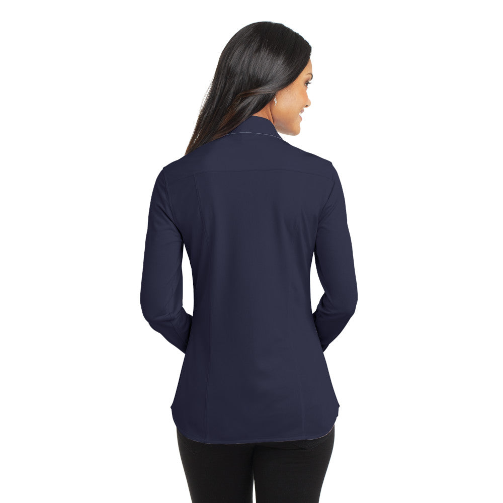 Port Authority® Women's Dimension Knit Dress Shirt - Dark Navy