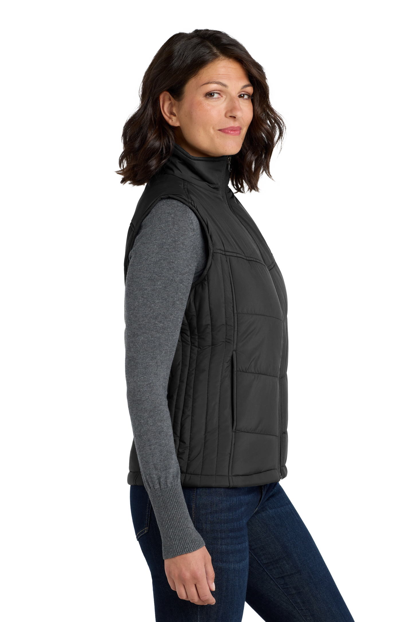 Port Authority® Women's Puffy Vest - Black