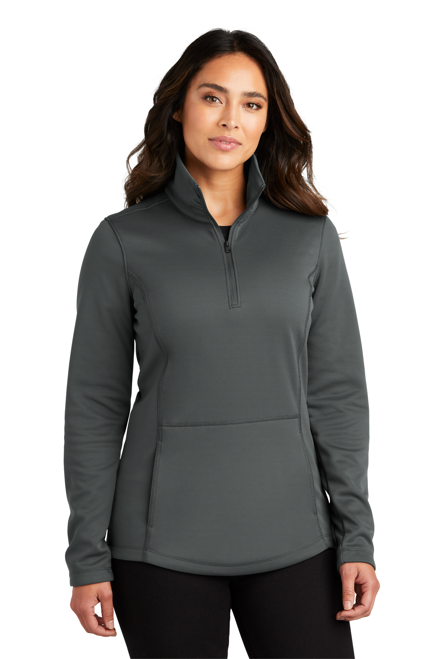 Port Authority® Women's Smooth Fleece 1/4-Zip - Graphite