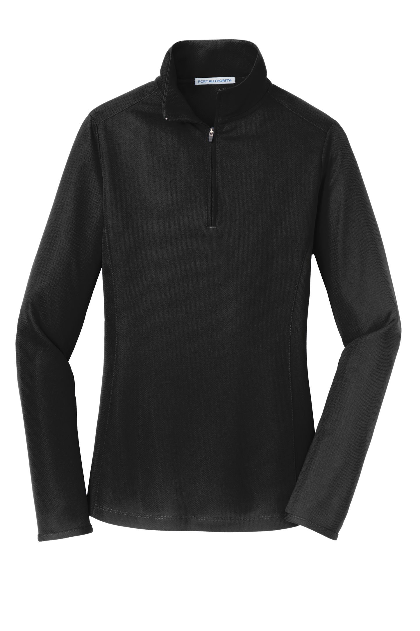 Port Authority® Women's Pinpoint Mesh 1/2-Zip - Black