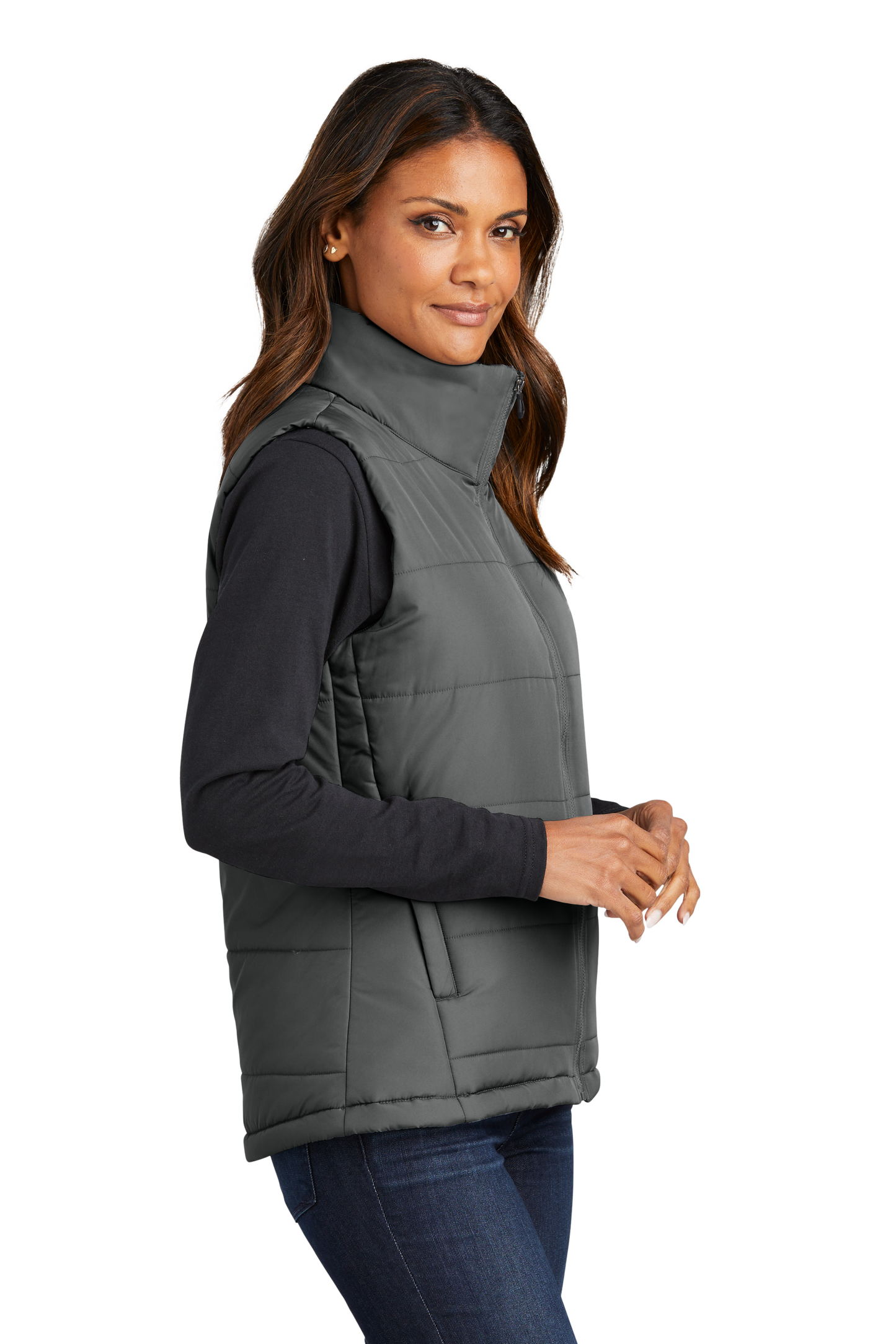 Port Authority® Women's Puffer Vest - Shadow Grey