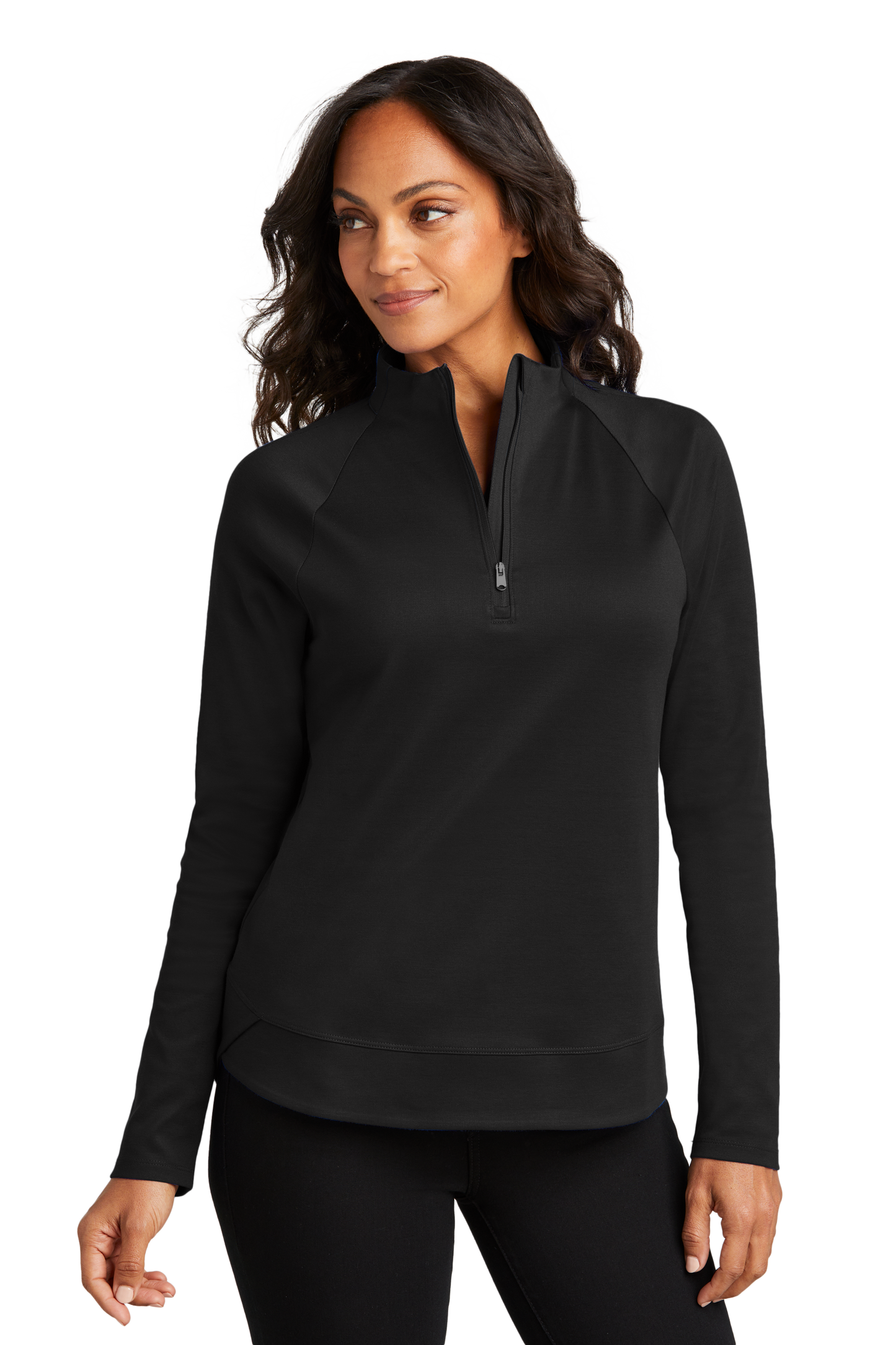 Port Authority® Women's C-FREE® Cypress 1/4-Zip - Deep Black