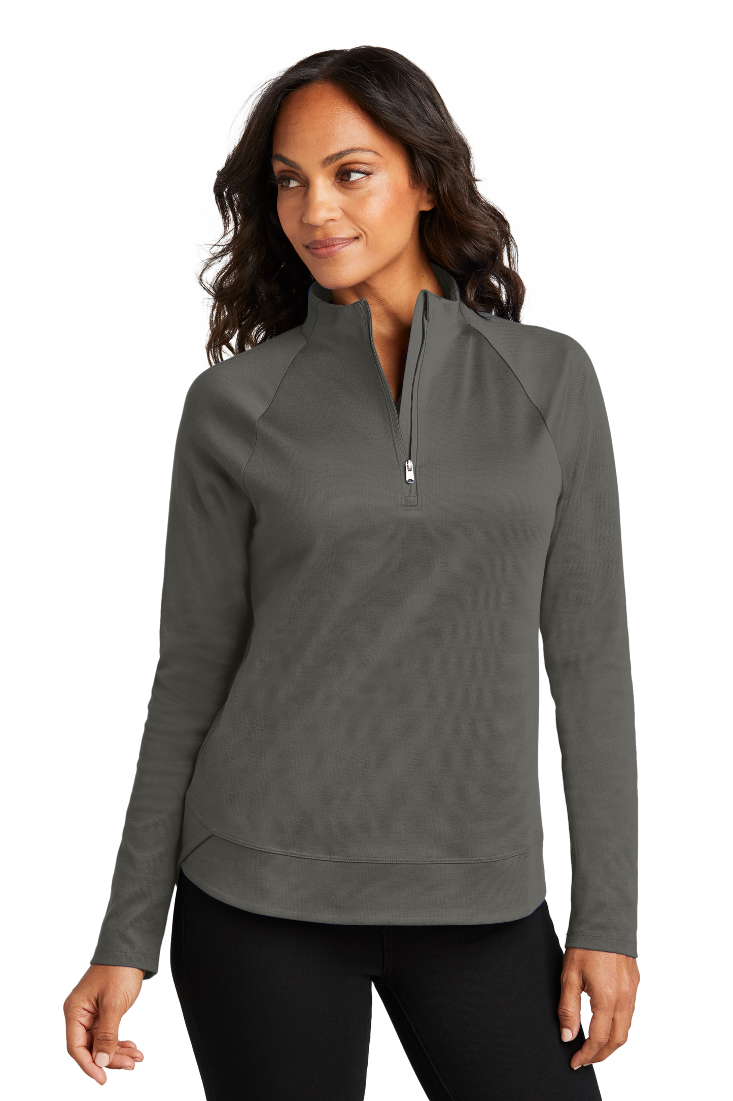 Port Authority® Women's C-FREE® Cypress 1/4-Zip - Grey Steel