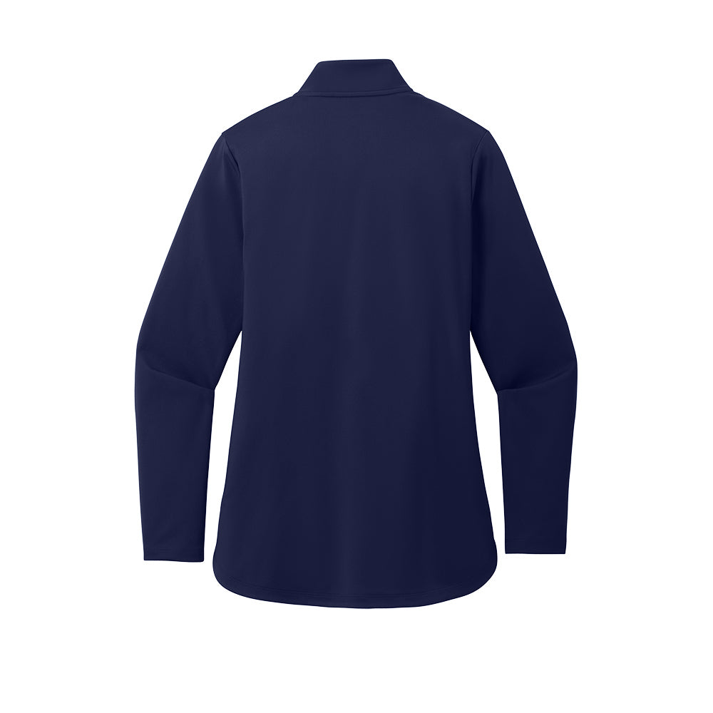 Port Authority® Ladies C-FREE® Double Knit 1/4-Zip - True Navy