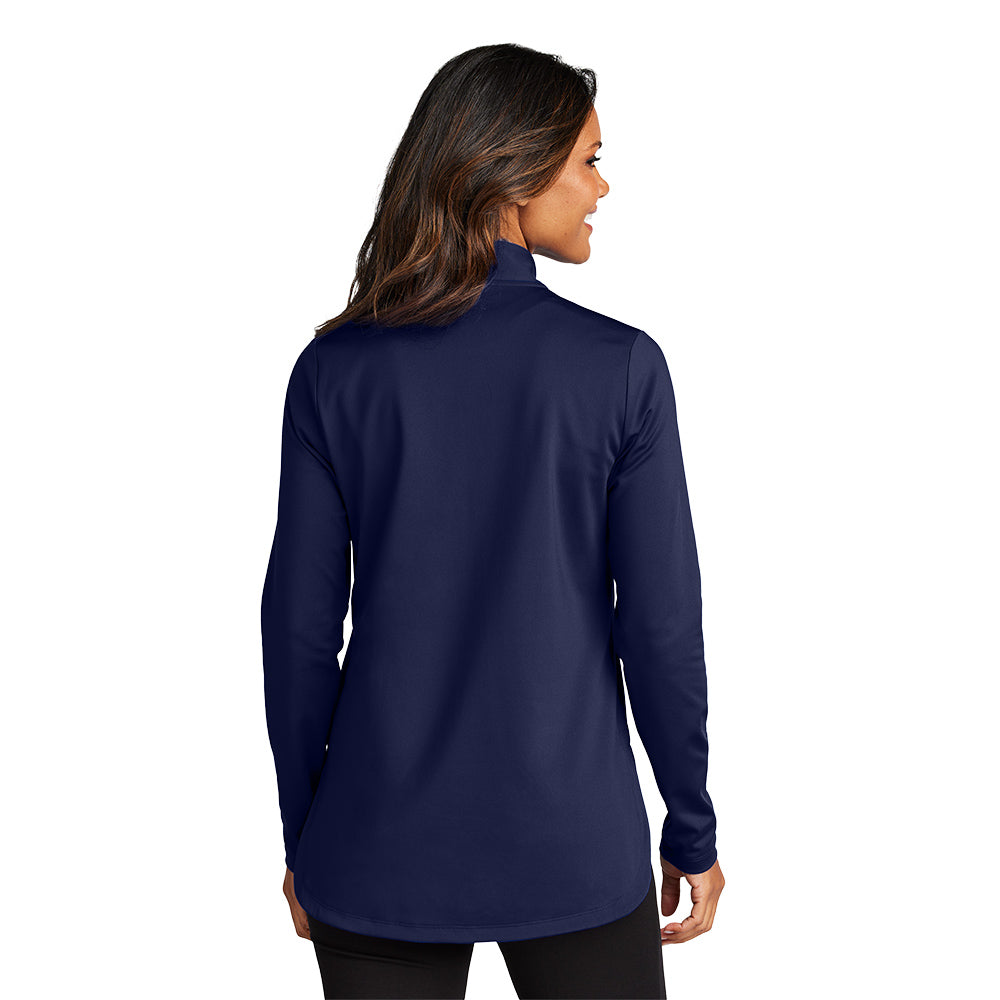 Port Authority® Ladies C-FREE® Double Knit 1/4-Zip - True Navy