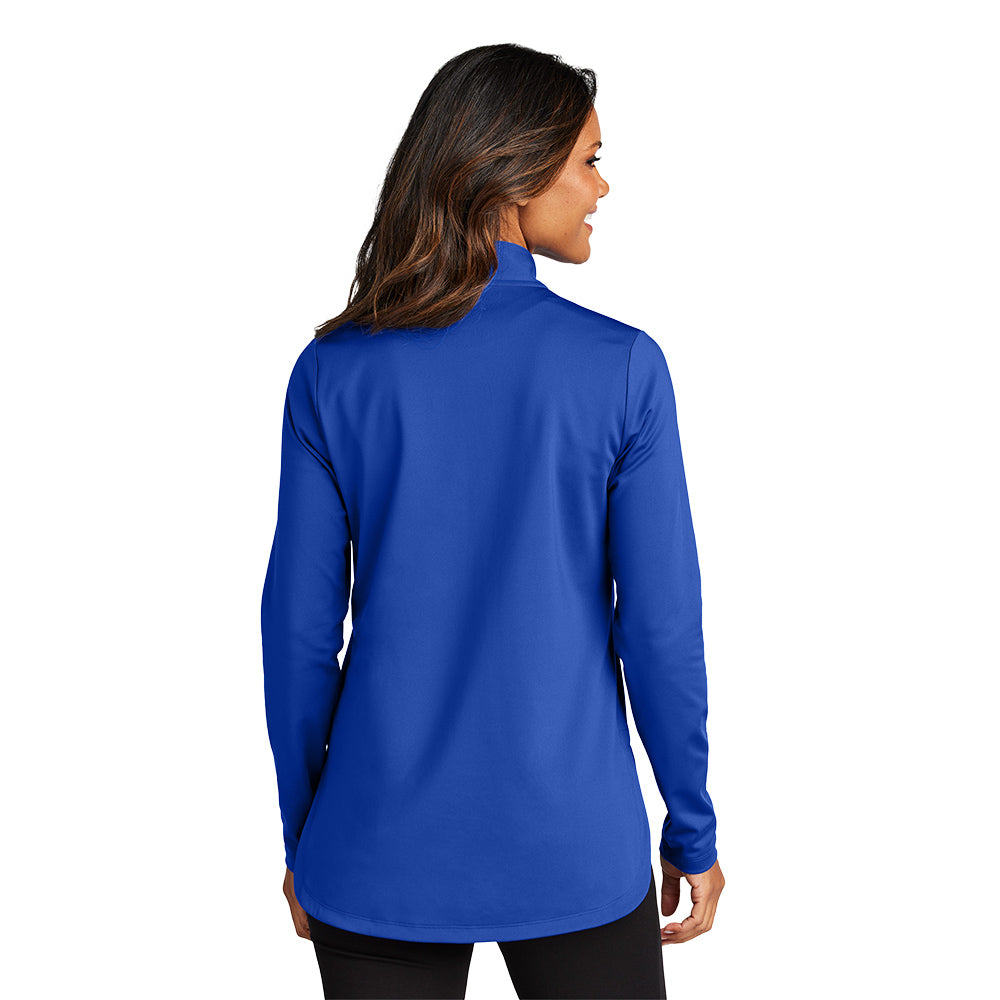 Port Authority® Ladies C-FREE® Double Knit 1/4-Zip - True Royal