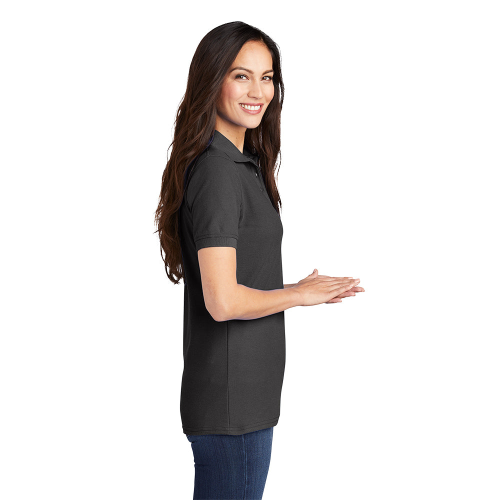 Port & Company® Ladies Core Blend Pique Polo - Charcoal