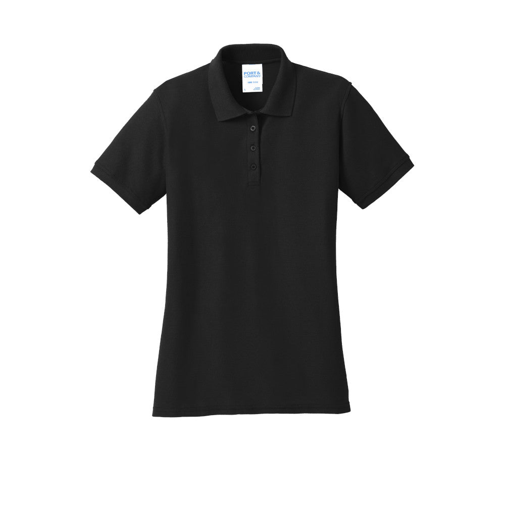 Port & Company® Ladies Core Blend Pique Polo - Jet Black