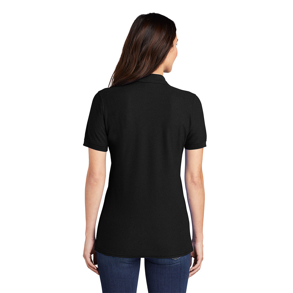 Port & Company® Ladies Core Blend Pique Polo - Jet Black