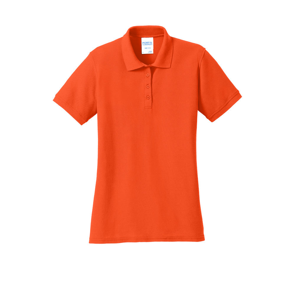 Port & Company® Ladies Core Blend Pique Polo - Orange