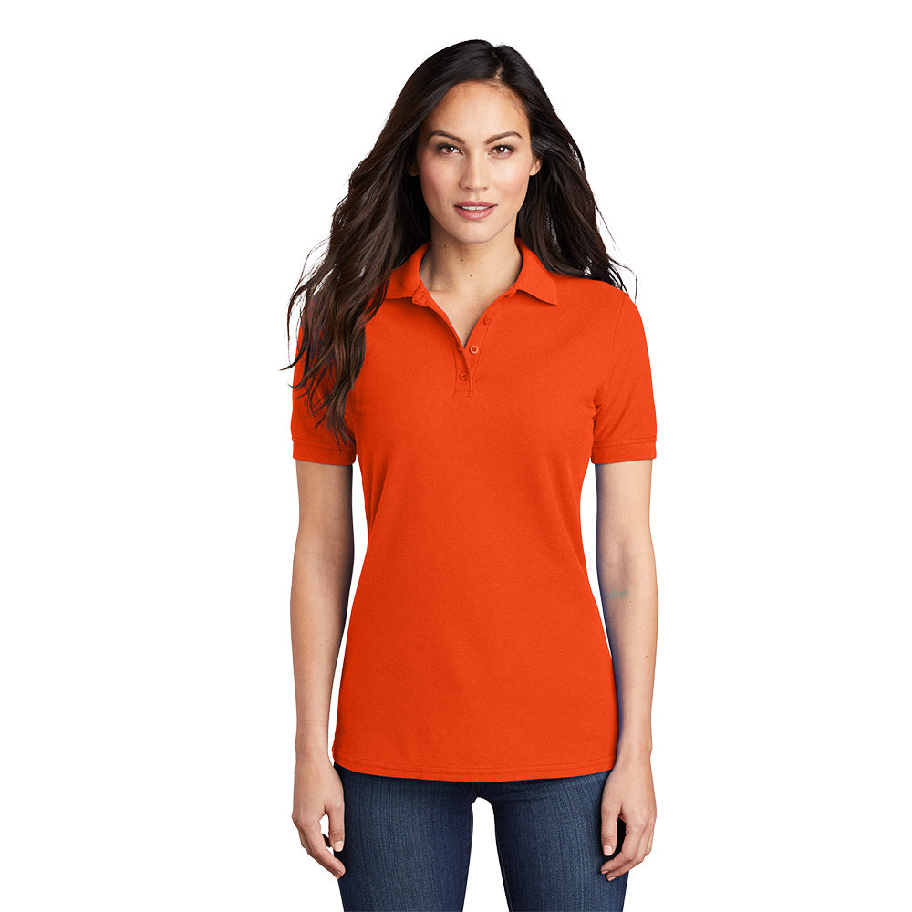 Port & Company® Ladies Core Blend Pique Polo - Orange