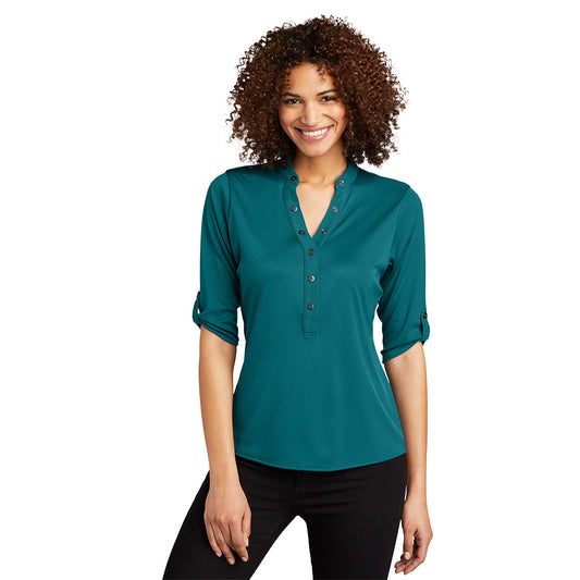 OGIO® - Crush Henley - Torque Teal