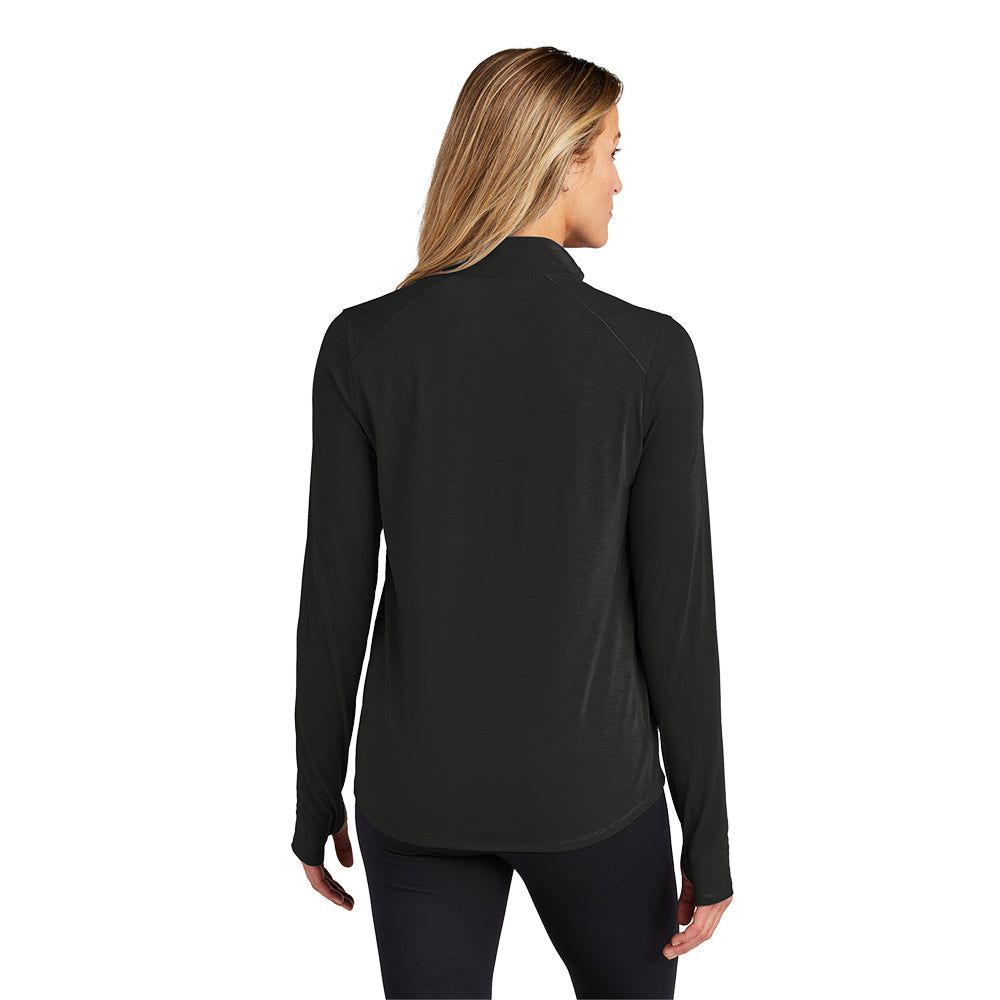 OGIO Ladies Motion 1/4-Zip Pullover - Blacktop