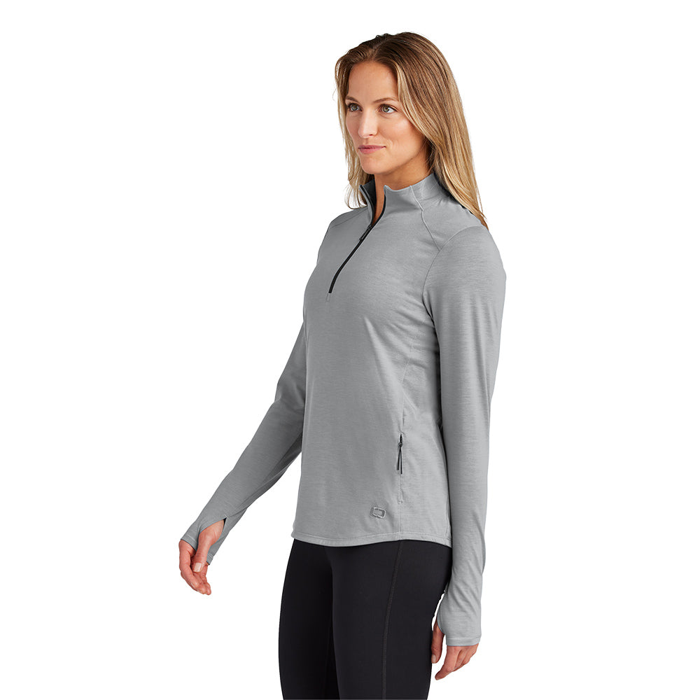 OGIO Ladies Motion 1/4-Zip Pullover - Greystone