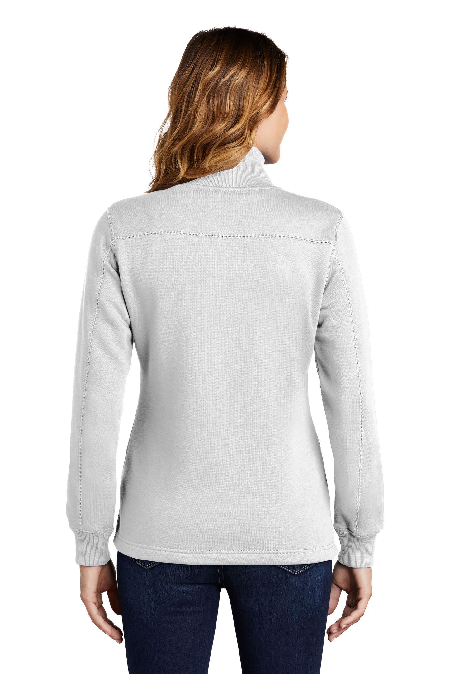 Sport-Tek® Women's 1/4-Zip Sweatshirt - White