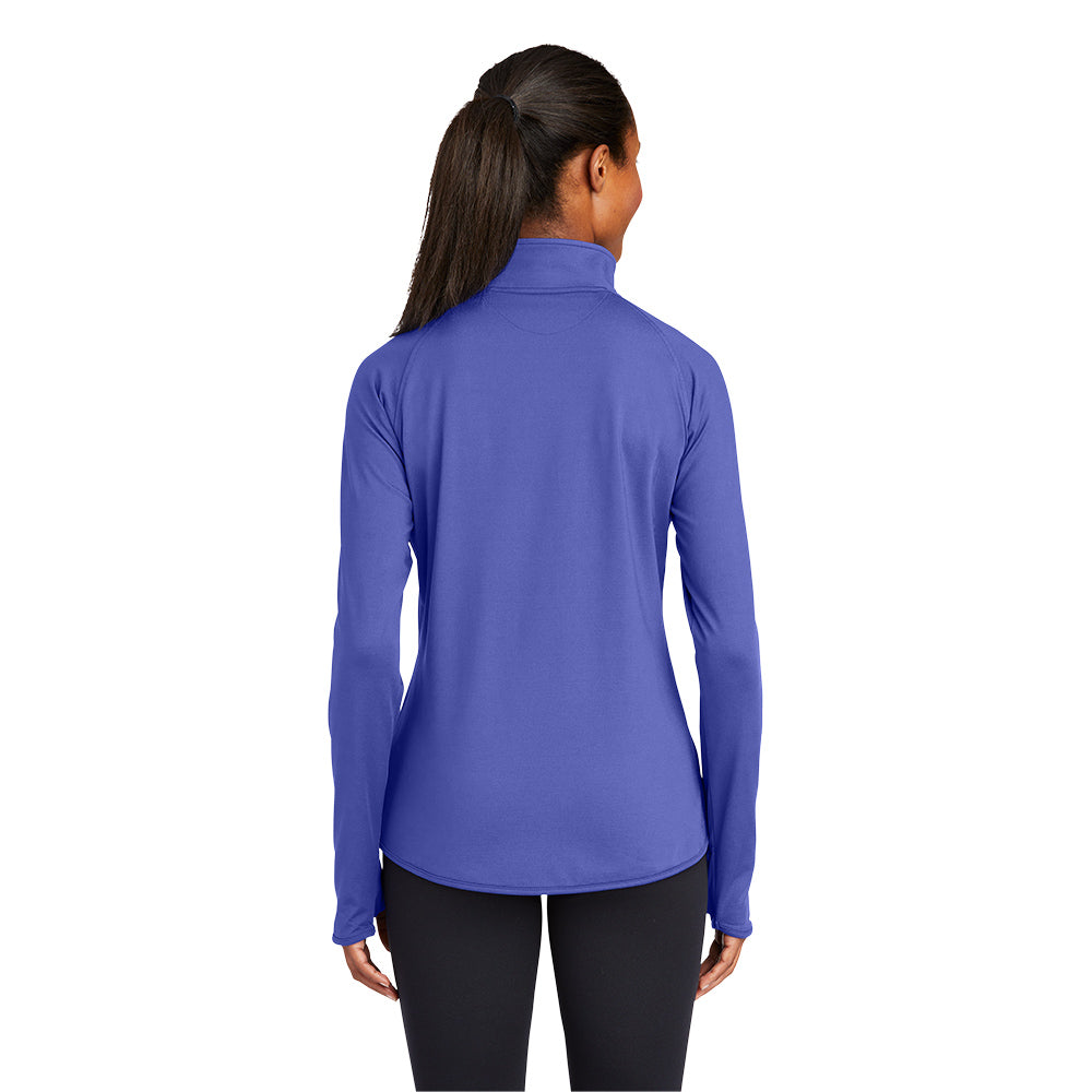 Sport-Tek® Women's Sport-Wick® Stretch 1/4-Zip Pullover - Iris Purple