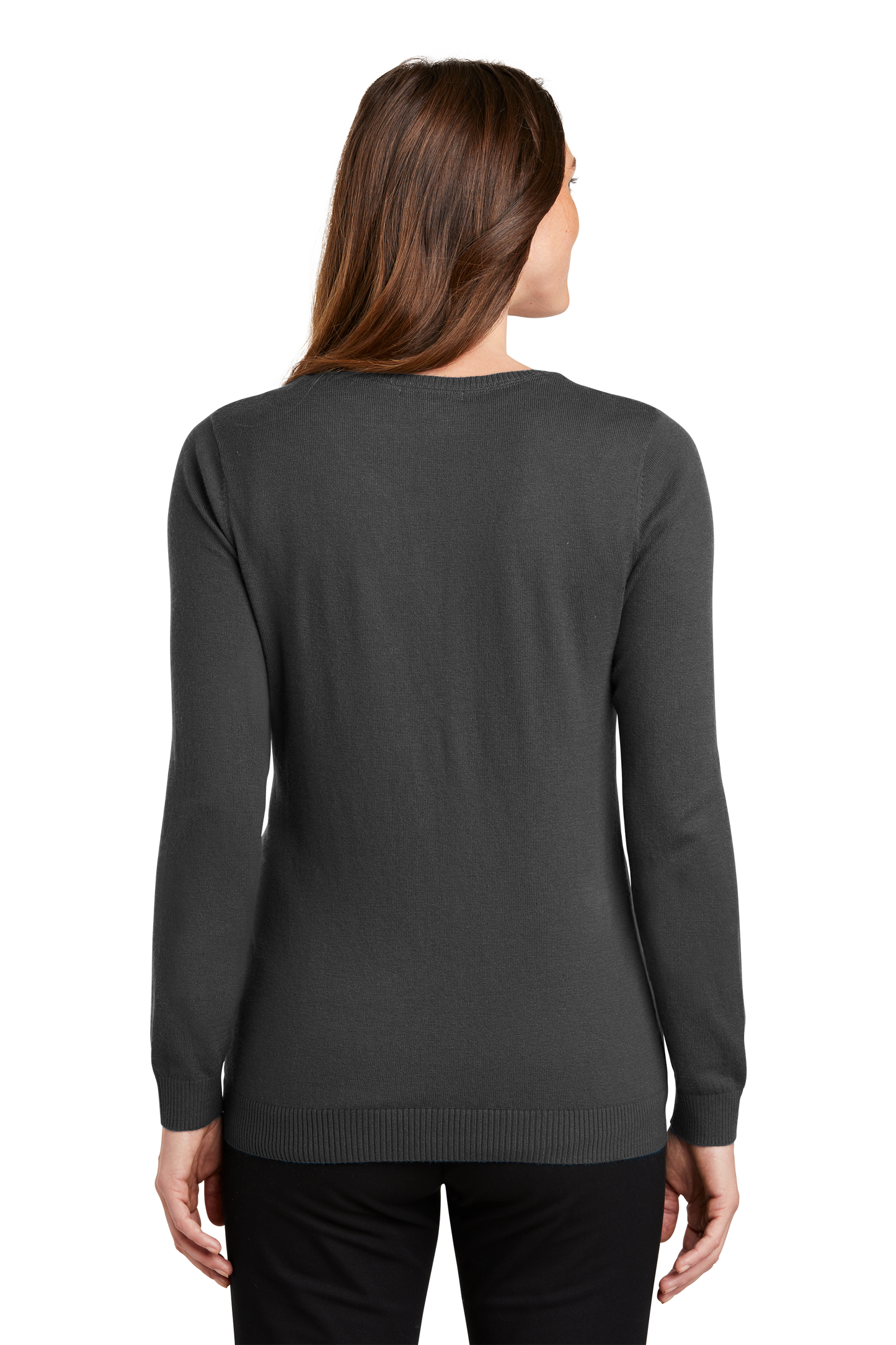 Port Authority® Women's Cardigan Sweater - Charcoal Heather