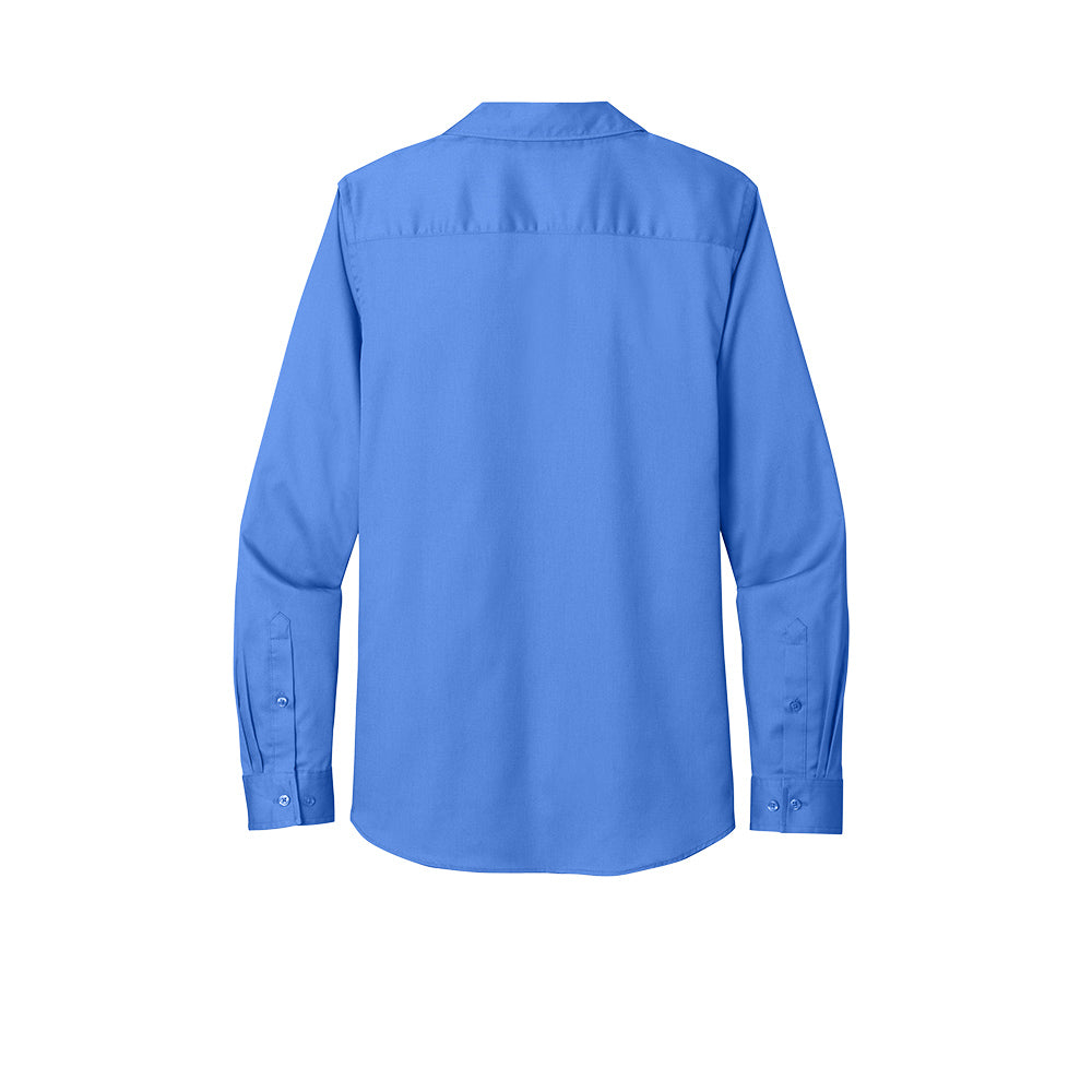 Port Authority® Women's Long Sleeve SuperPro React ™ Twill Shirt- Ultramarine Blue