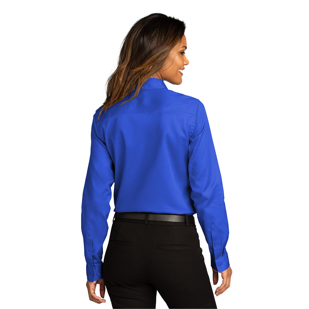 Port Authority® Women's Long Sleeve SuperPro React ™ Twill Shirt - True Royal